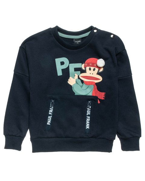 Long sleeve top cotton fleece blend Paul Frank with print (12 months-5 years)