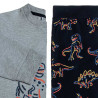 Pajamas dino with embossed design (6-14 years)