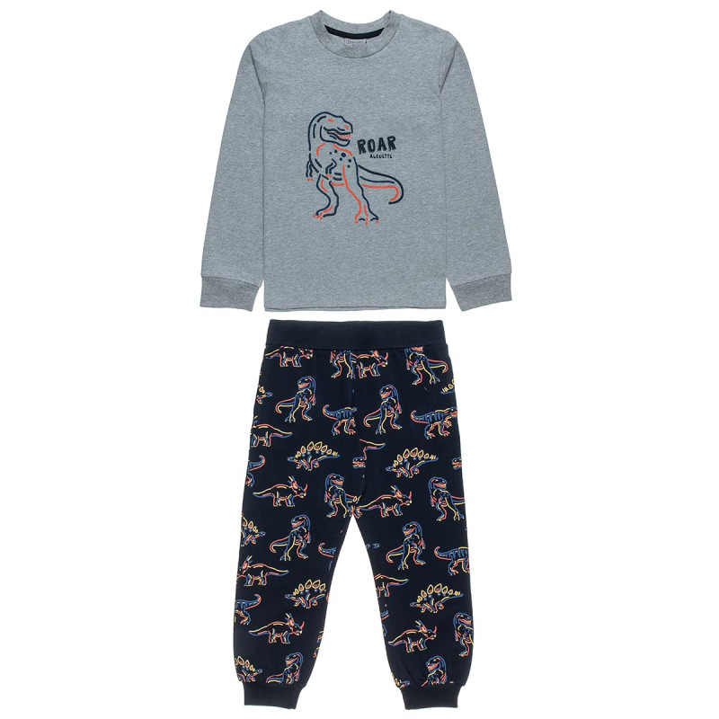 Pajamas dino with embossed design (6-14 years)