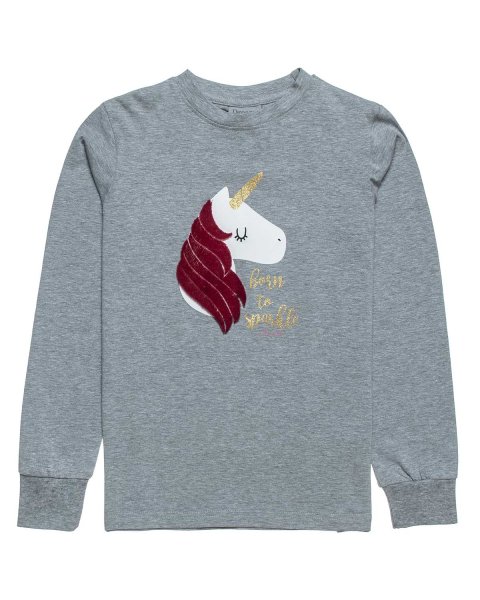 Pajamas unicorn with embossed design (6-14 years)