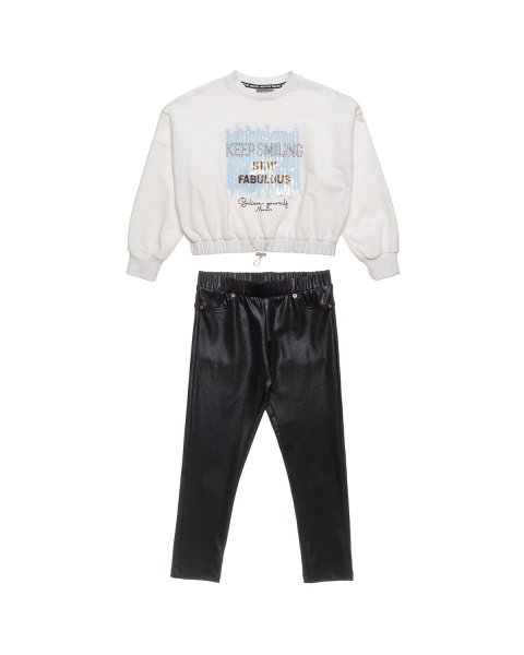 Set Moovers top and eco leather leggings (6-16 years)