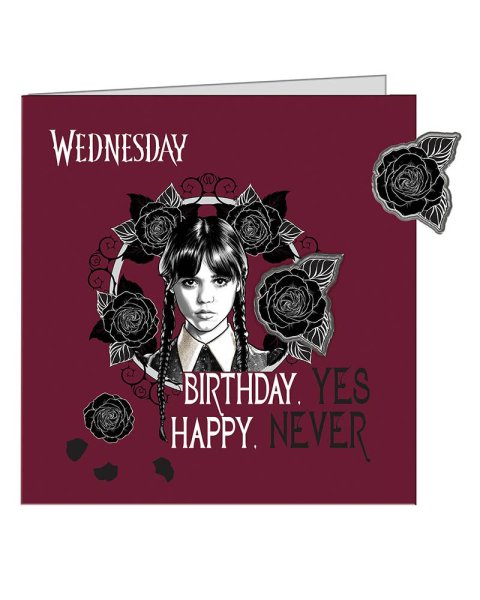 Greeting card with pin - Wednesday 2