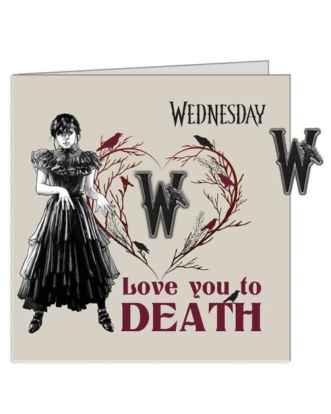 Greeting card with pin - Wednesday 1