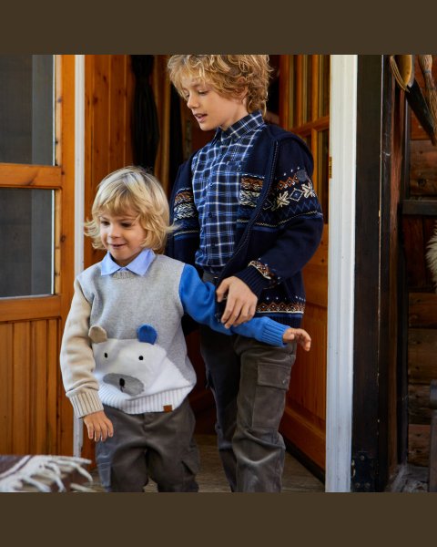 Knitted cardigan (6-14 years)