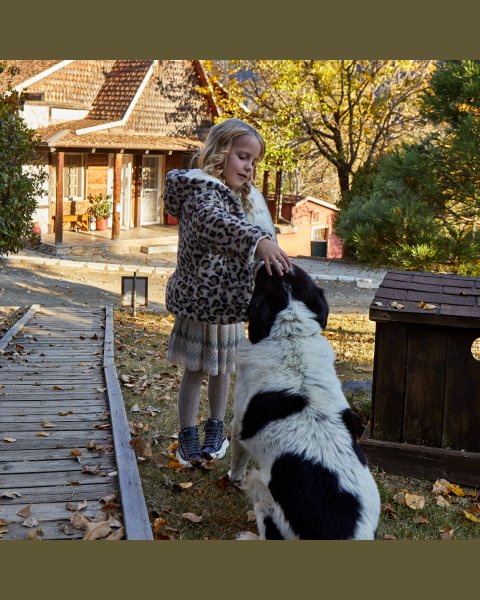 Jacket double-sided with eco fur (12 months-5 years)