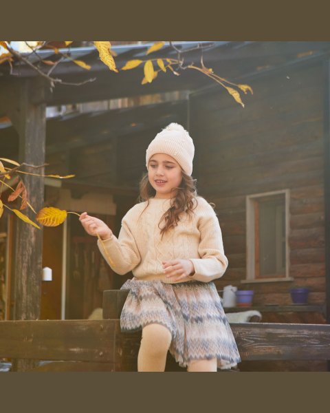 Dress from viscose with glitter details (6-14 years)