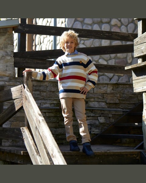 Pants chinos with belt (6-16 years)