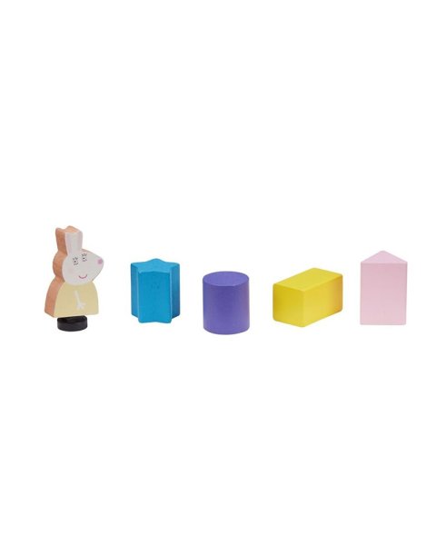 Ξύλινο Σχολικό Λεωφορείο με Σχήματα Peppa Pig