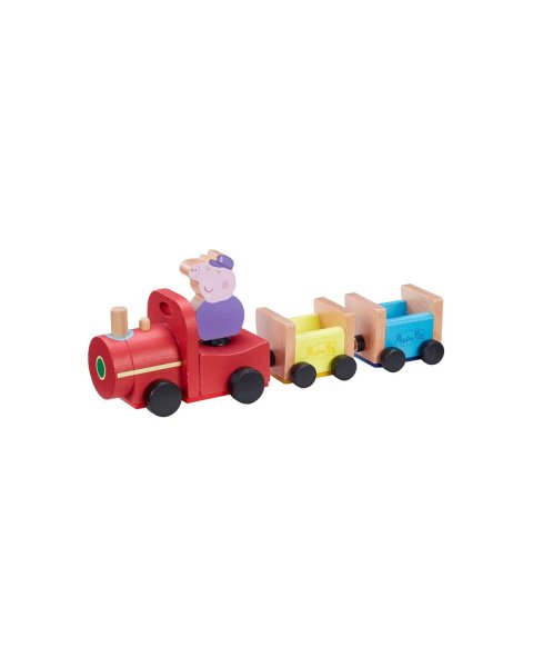 Ξύλινο τρενάκι Peppa Pig το Τρένο του Παππού Γουρουνάκι