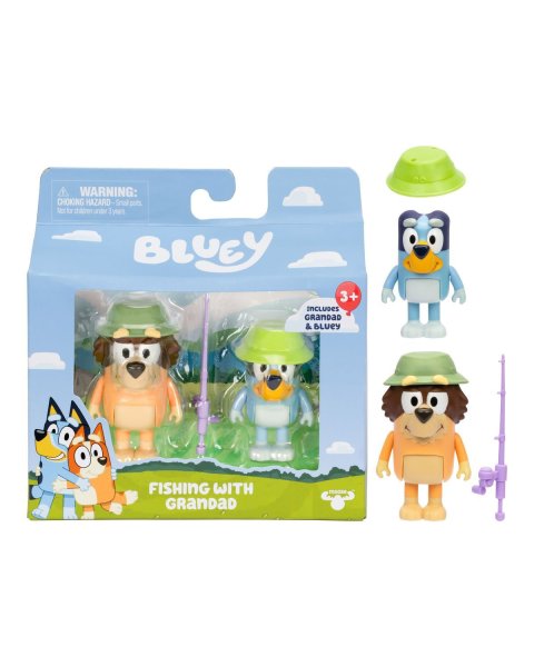 2 Figure Bluey 6cm and Accessories (3+ years)