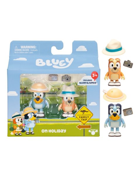 2 Figure Bluey 6cm and Accessories (3+ years)