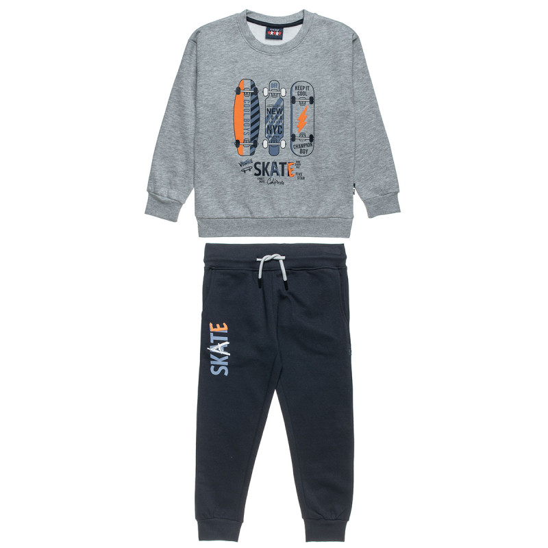 Tracksuit cotton fleece blend Five Star with embossed details (6-14 years)