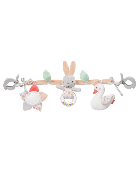 Plush pram chain Fehn pink (0+ months)