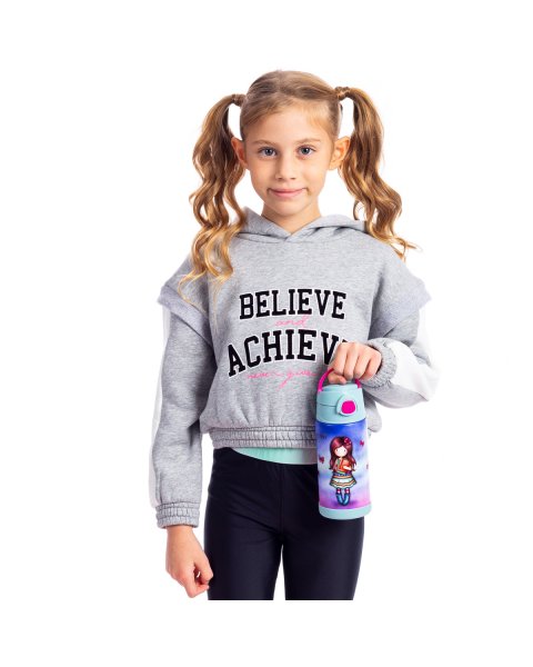 Long sleeve top Gym Tonic cotton fleece blend (6-16 years)