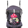   Activity plush toy mashroom Fehn with clamp (0+ months)