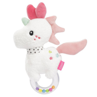 Plush Fehn rattle unicorn (0+ months)