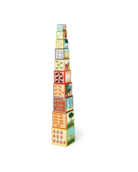 Toy Scratch Stack & puzzle tower Animals of the world (12+ months)