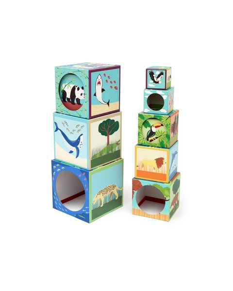 Toy Scratch Stack & puzzle tower Animals of the world (12+ months)