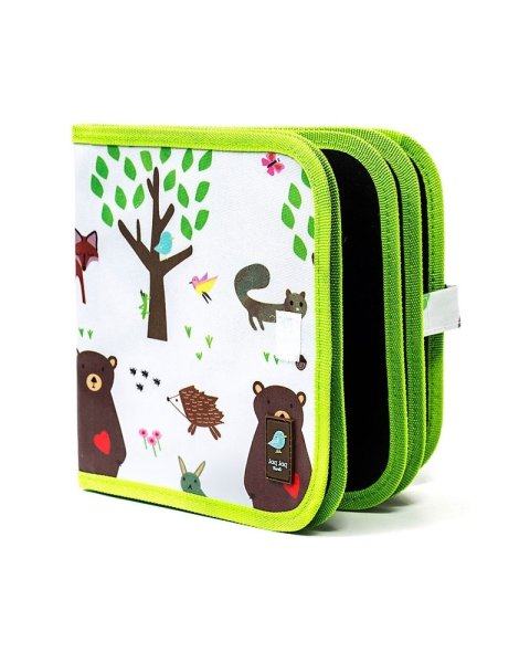 Μαυροπίνακας βιβλίο Jaq Jaq Bird Forest with 4 κιμωλίες ButterStix® (3+ χρονών)