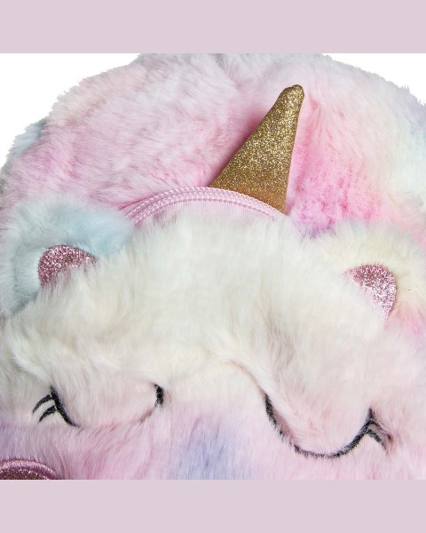 Backpack unicorn with fluffy texture and glitter