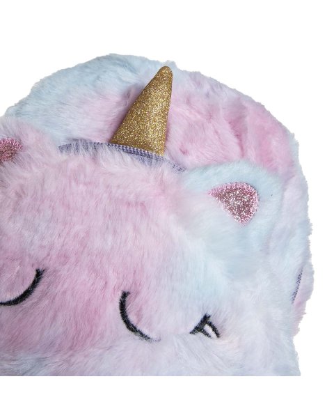 Backpack unicorn with fluffy texture and glitter