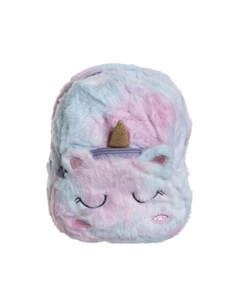 Backpack unicorn with fluffy texture and glitter