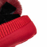 Beanie knitted with pom pon one size (1-6 years)