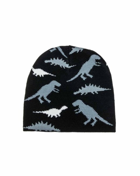 Beanie with dino print one size (9 months-4 years)