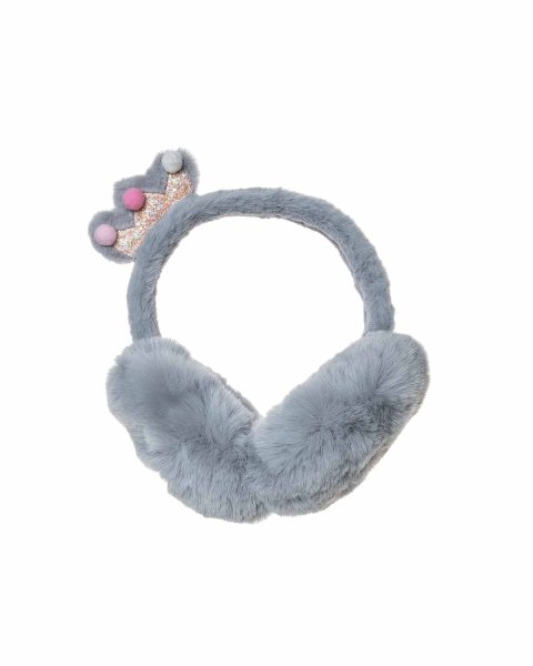 Fluffy Earmuffs with glitter crown (5-10 years)