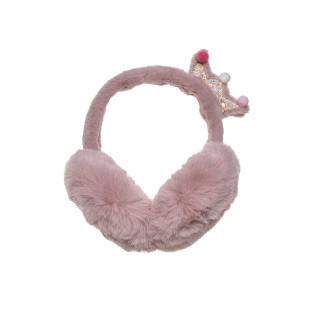 Fluffy Earmuffs with glitter crown (5-10 years)
