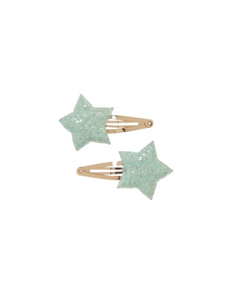 Hair clip stars with glitter