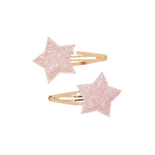 Κλιπ μαλλιών αστεράκια με glitter