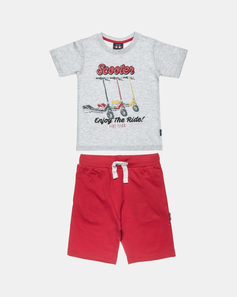 Set Five Star t-shirt with shorts (12 months-5 years)