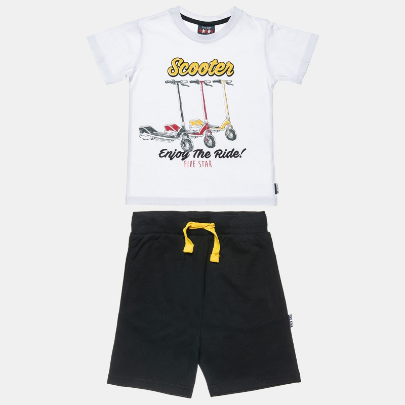 Set Five Star t-shirt with shorts (12 months-5 years)