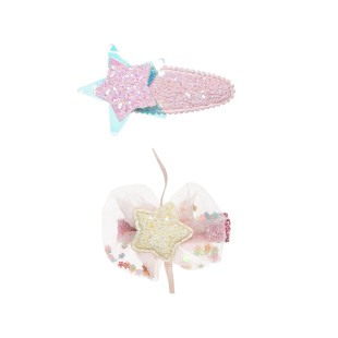 Κλιπ μαλλιών με glitter