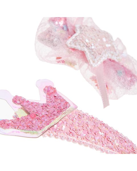 Hair clip with glitter