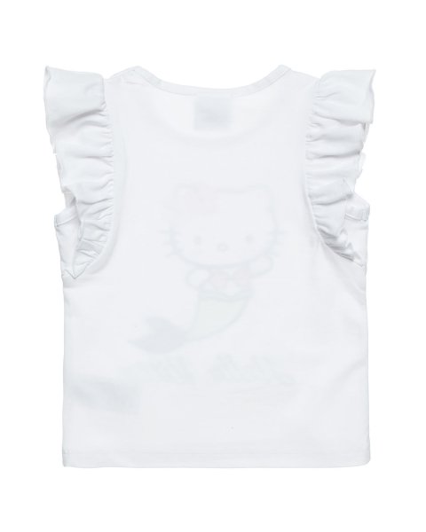 Top Hello Kitty with embossed glitter letters (12 months-5 years)