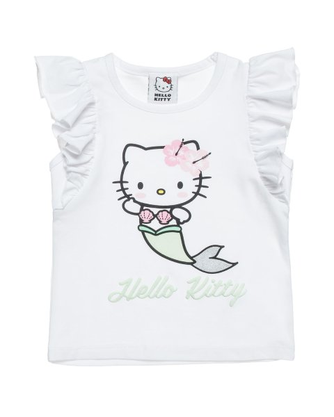 Top Hello Kitty with embossed glitter letters (12 months-5 years)