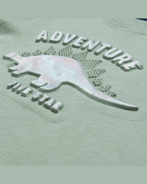 Set Five Star with embossed dino design (12 months-5 years)