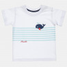 Set t-shirt with stripes and shorts with front pockets (6 months-2 years)