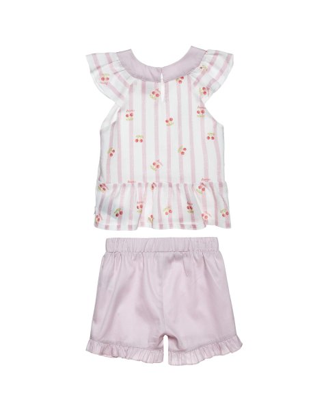 Set with ruffles at the ends and headband (6 months-3 years)