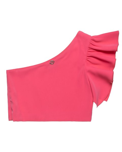 Crop top with one-shoulder (6-14 years)