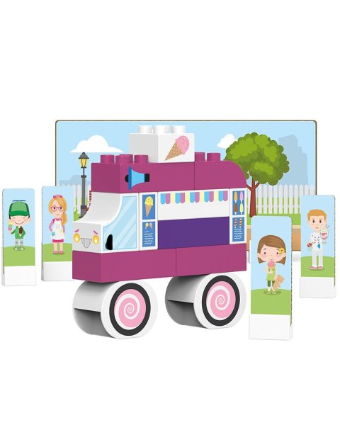 Blocks BIOBUDDI eco ice-cream 27pcs (1,5-6 years)