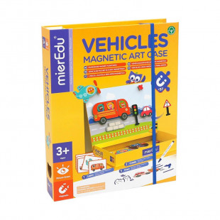 Toy mierEdu Magnetic puzzle - Vehicles (3+ ετών)