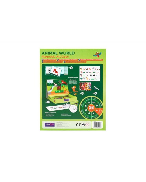 Toy mierEdu Magnetic puzzle - Animal World (3+ ετών)