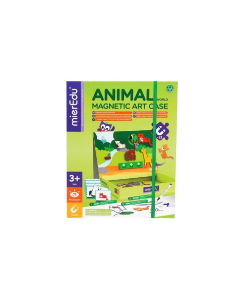 Toy mierEdu Magnetic puzzle - Animal World (3+ ετών)