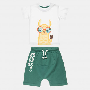 Set t-shirt and shorts with print (9 months-2 years)
