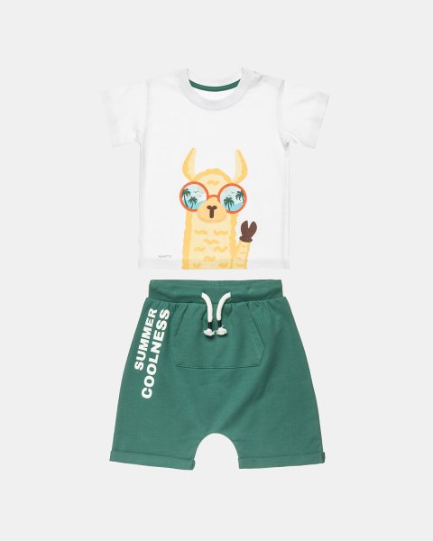 Set t-shirt and shorts with print (9 months-2 years)