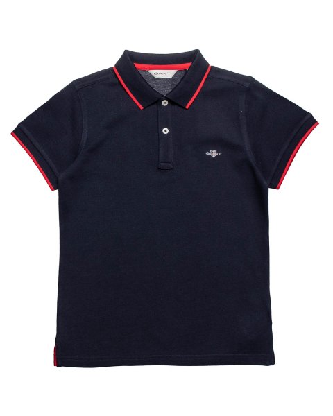 Μπλούζα Gant polo πικέ με κέντημα (10-16 ετών)