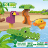 Blocks BIOBUDDI eco Lagoon with animals 25pcs (1,5-6 years)